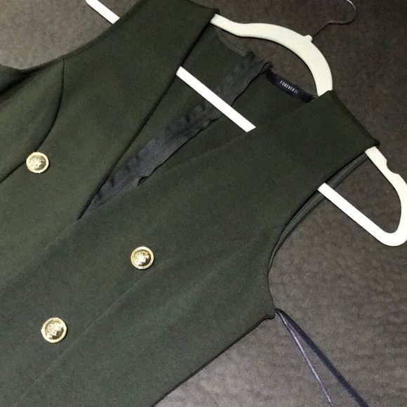 Forever 21 green mini dress - Picture 2 of 4